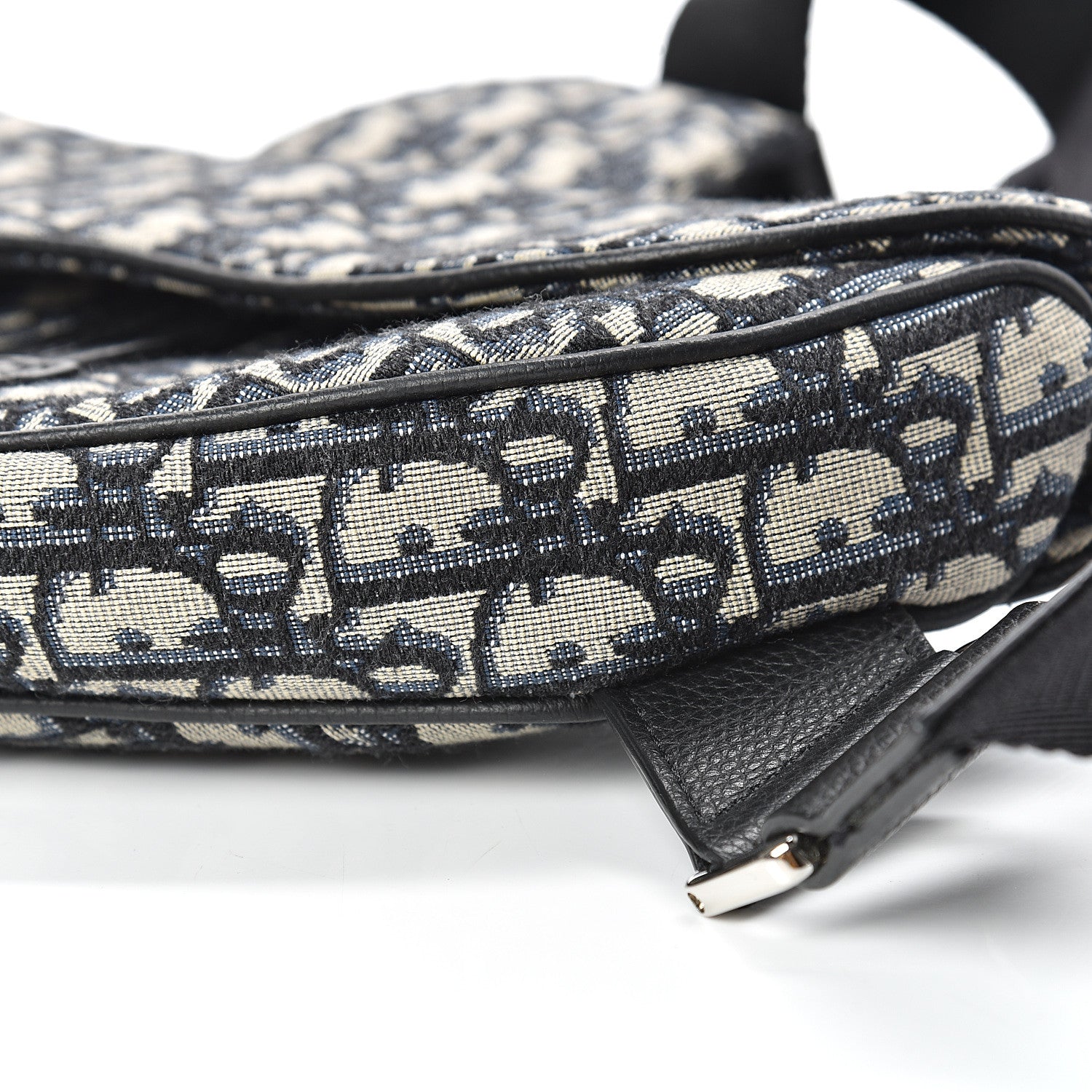 Christian Dior Oblique Mens Saddle Bag Blue 10 of 10