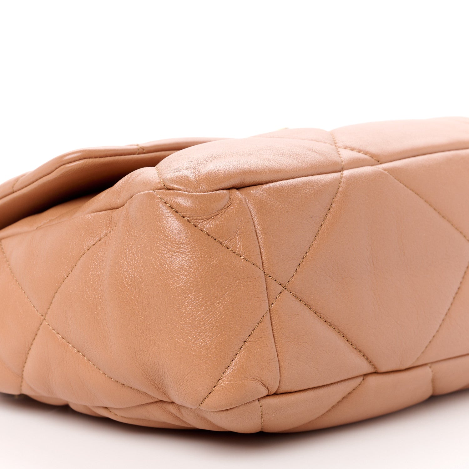 Chanel Lambskin Quilted Large Chanel 19 Flap Brown 9 of 10