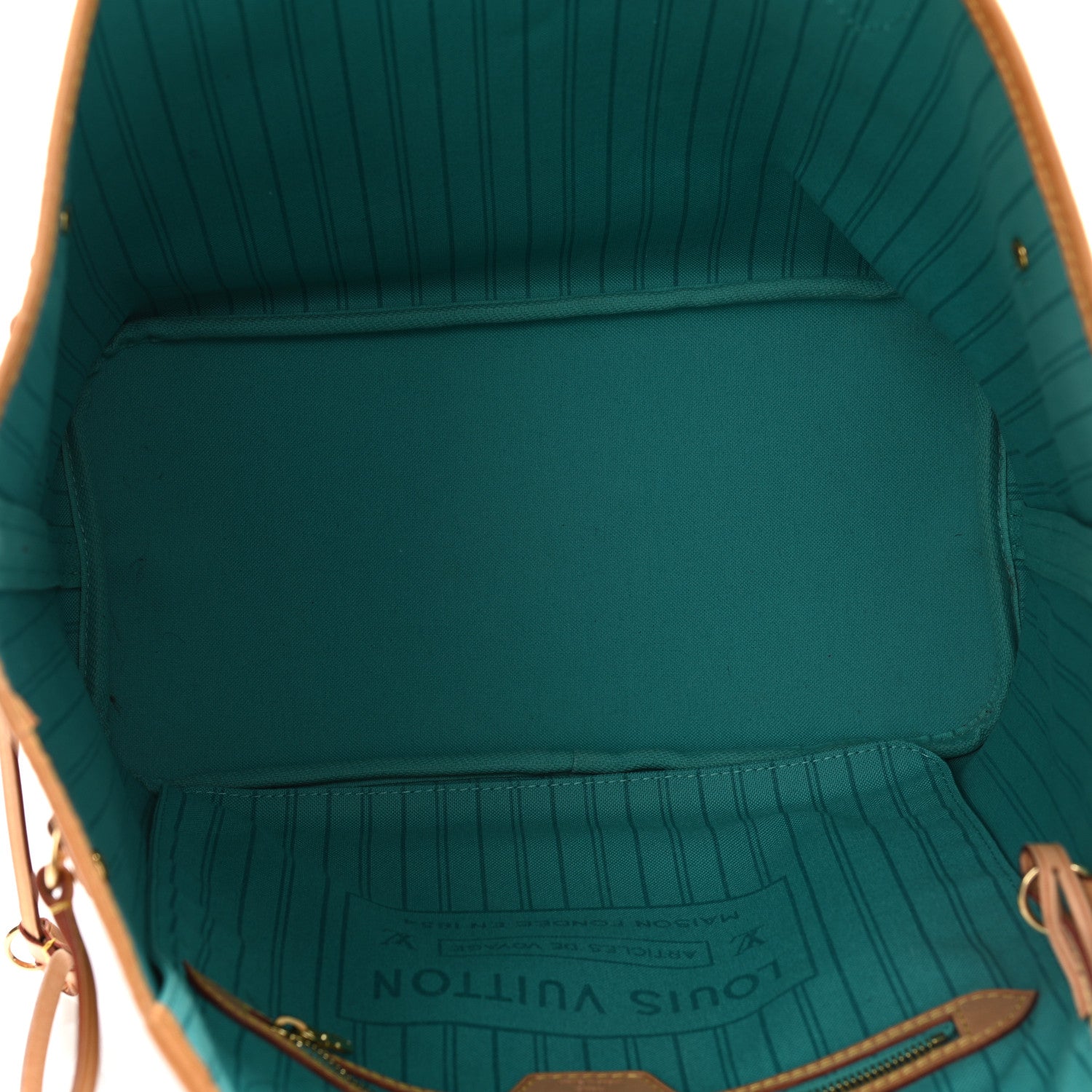 Louis Vuitton Monogram V Neverfull MM Turquoise 6 of 11