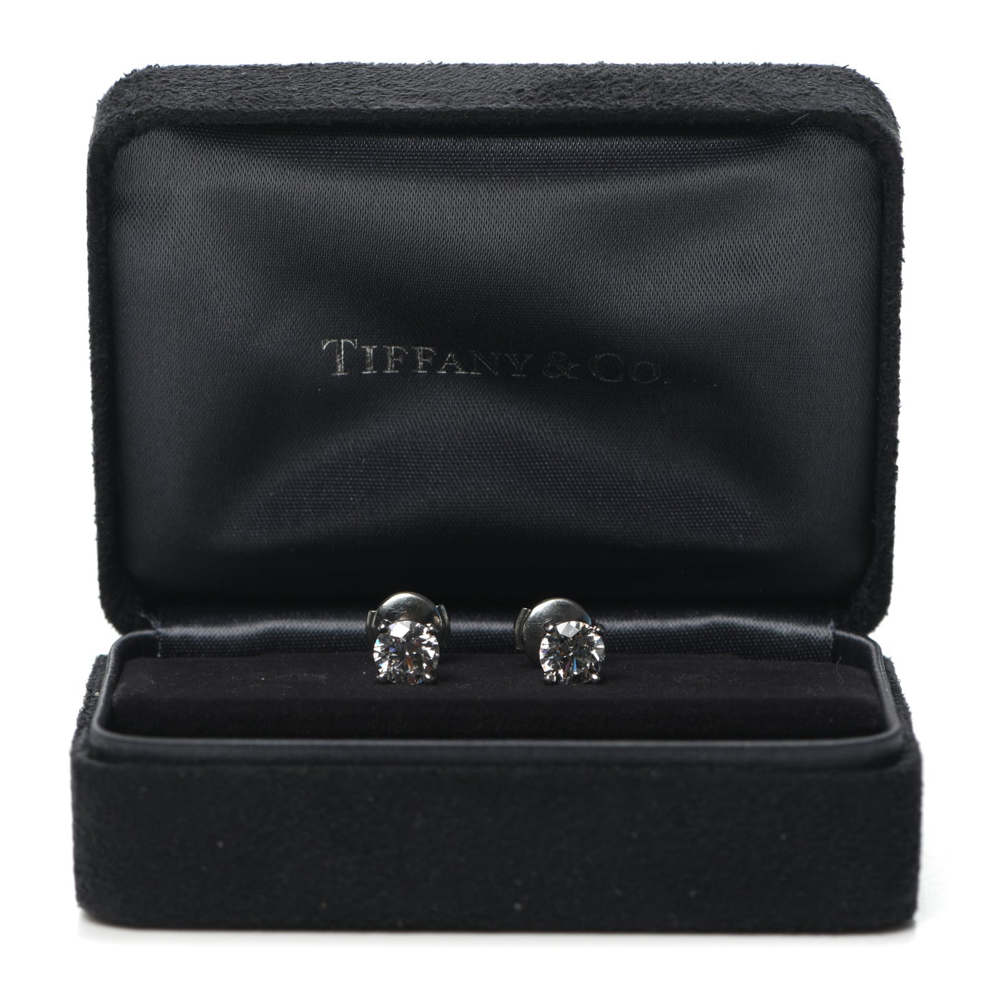 Platinum Diamond 1.80ctw Solitaire Earrings