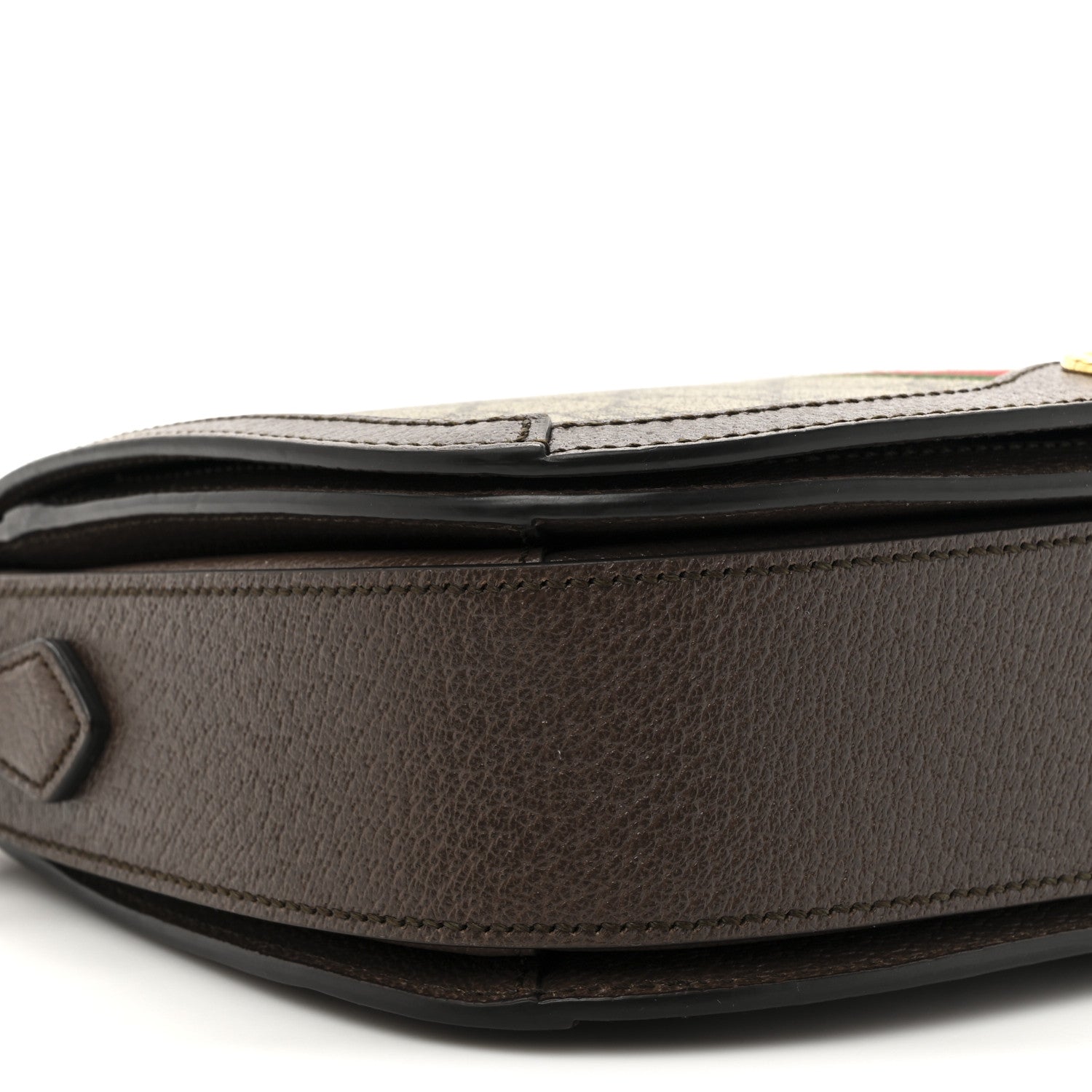 Gucci GG Supreme Monogram Web Small Ophidia Flap Messenger Bag Brown 10 of 12