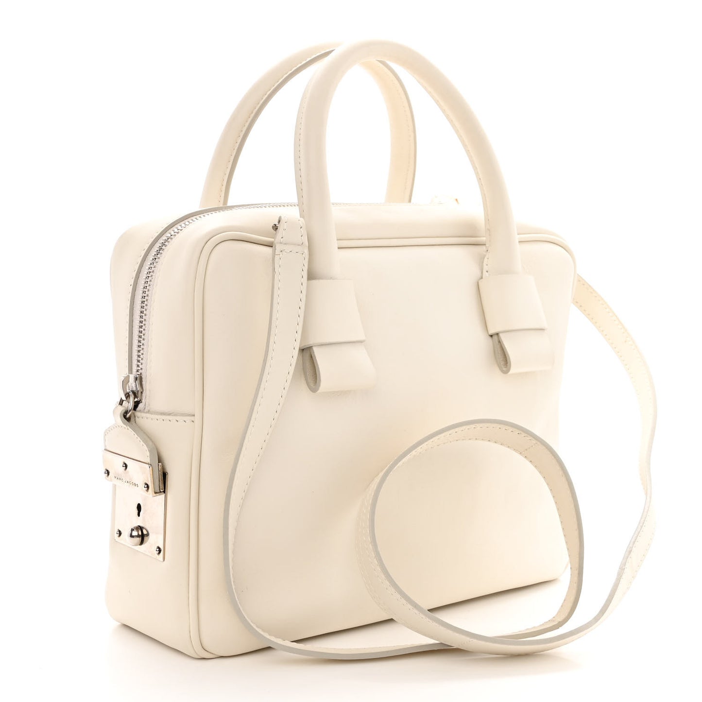 Calfskin Top Handle Bag White