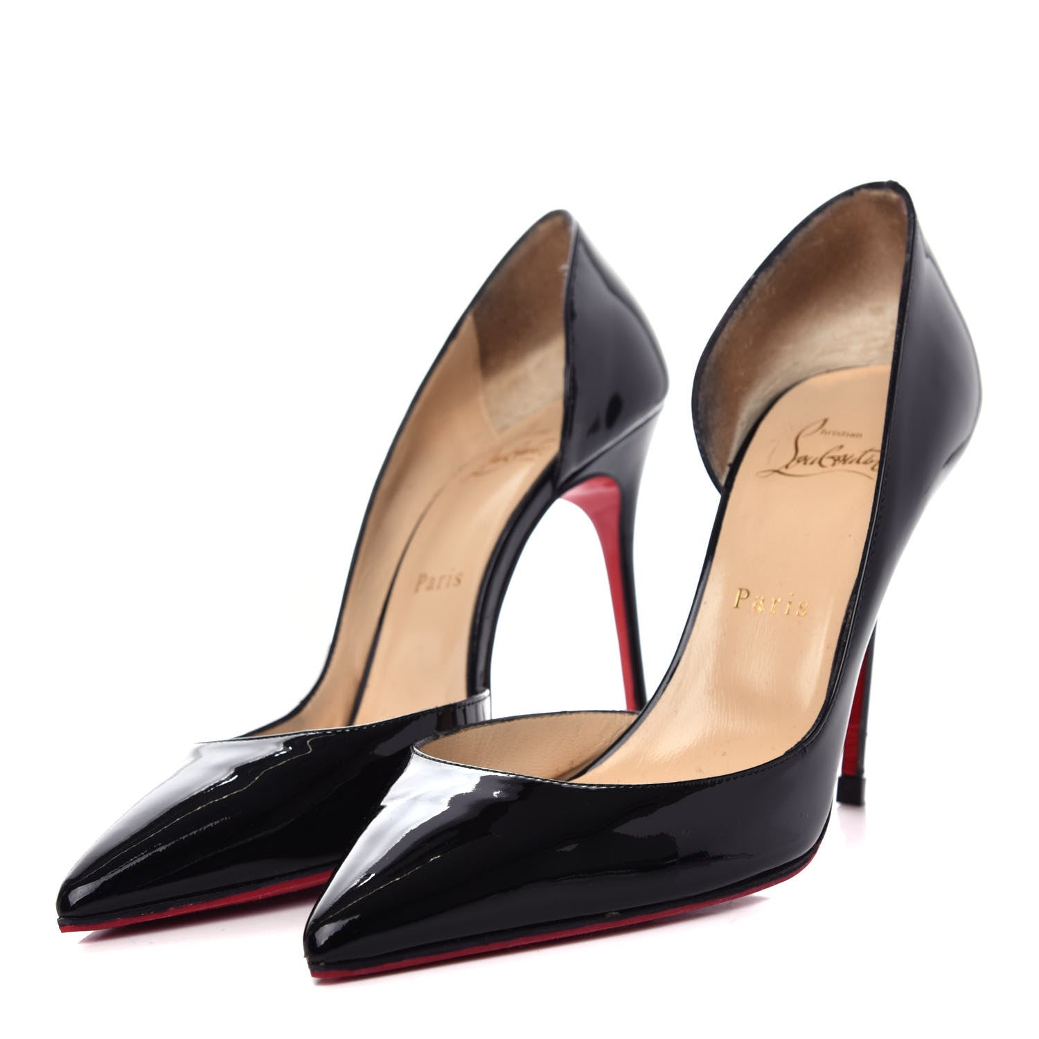 Christian Louboutin Patent Iriza 100 Pumps 38.5 Black 3 of 11