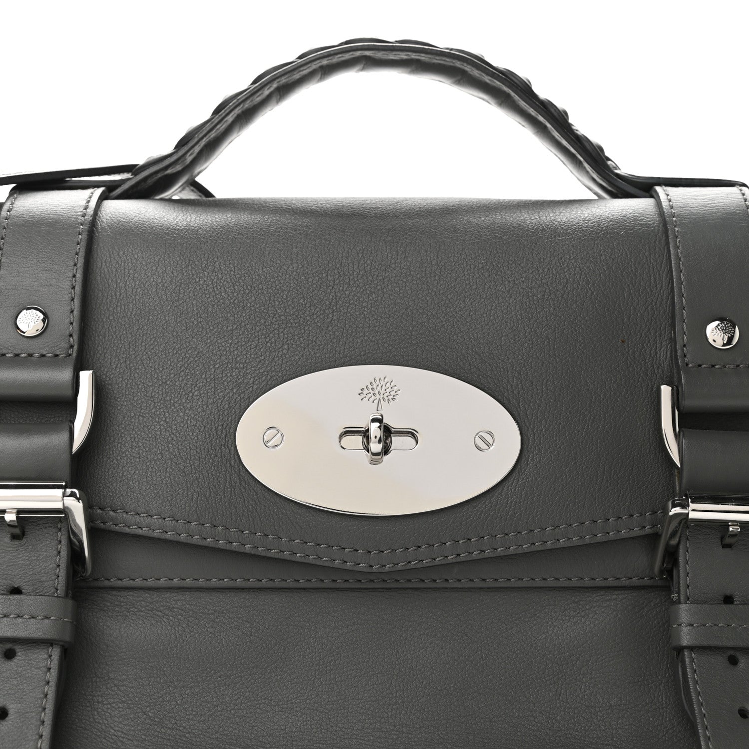 Mulberry Smooth Calfskin Medium Alexa Pavement Grey 6 of 8