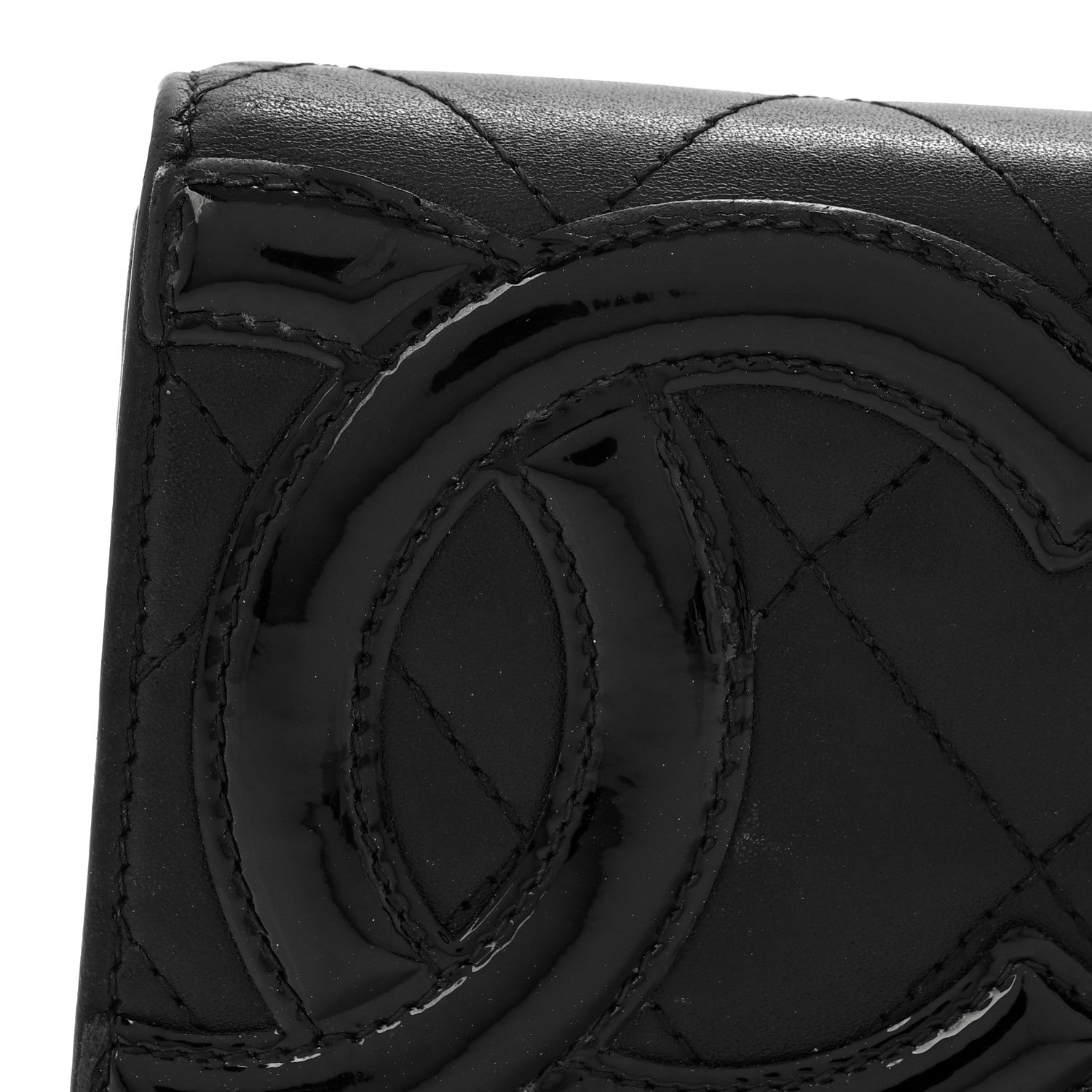 Chanel Calfskin Quilted Cambon Long Double Wallet Black 12 of 13