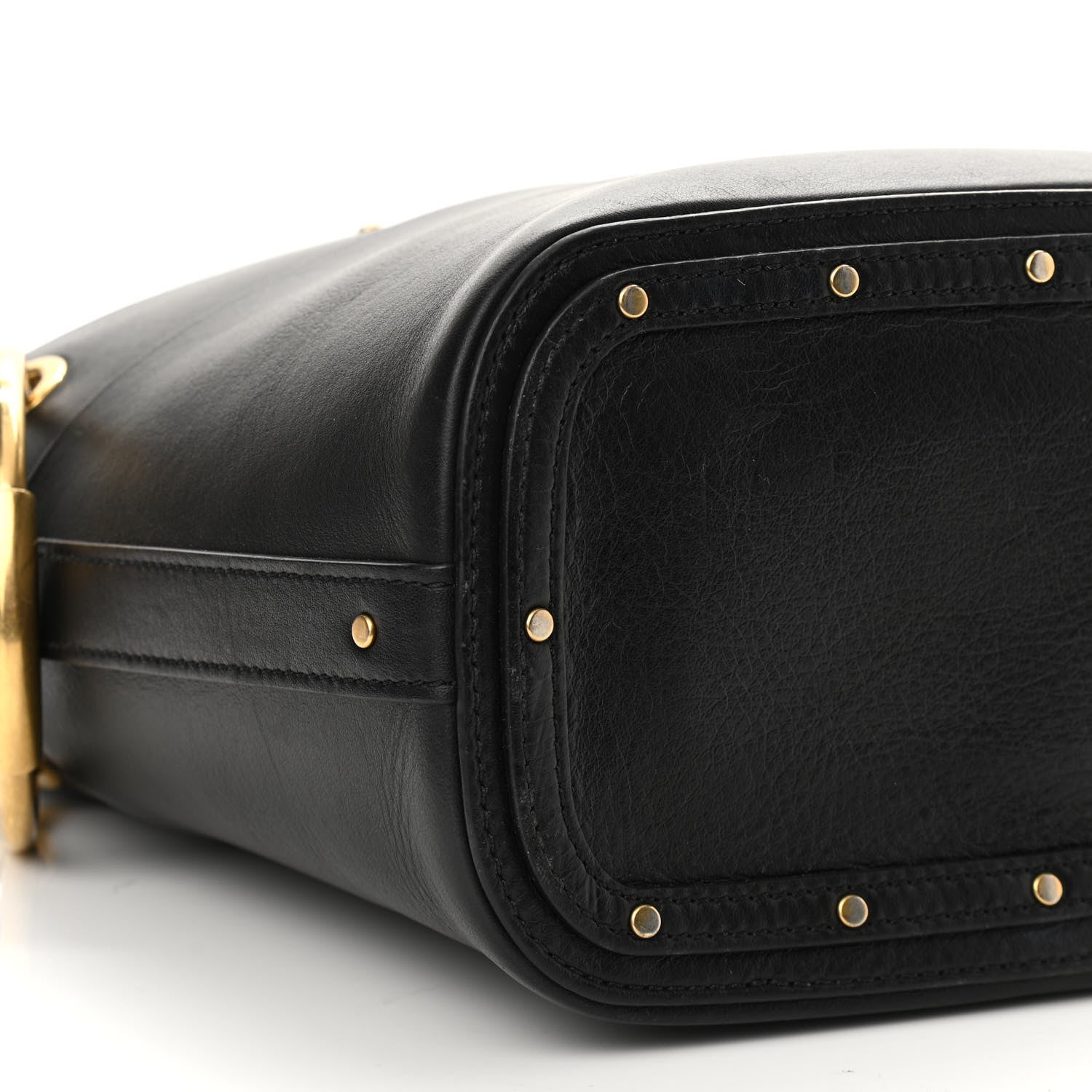 Chloe Smooth Calfskin Mini Roy Bucket Bag Black 9 of 11