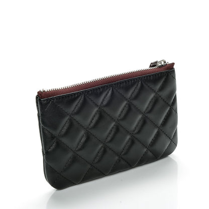 Chanel Lambskin Quilted Small Cosmetic Case Black 3 of 7