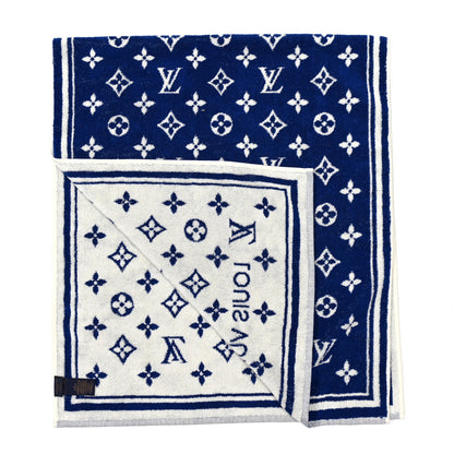 Louis Vuitton Cotton Monogram Match Towel Blue 2 of 4