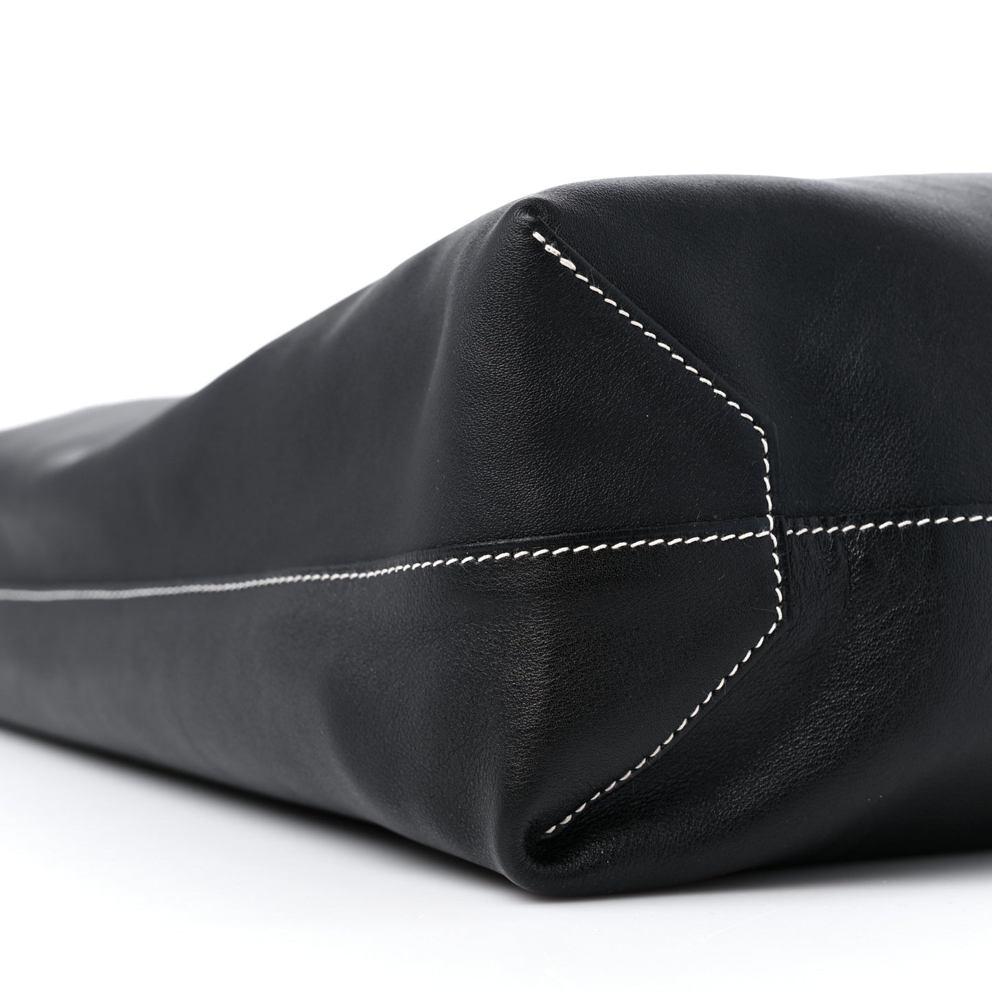Veau Sikkim Taurillon Clemence Double Sens 36 Reversible Tote Black Graphite