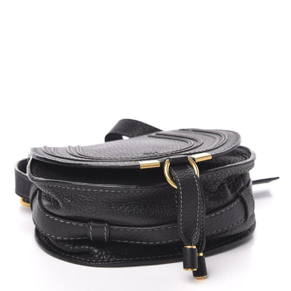 Chloe Calfskin Mini Marcie Round Crossbody Bag Black 4 of 10