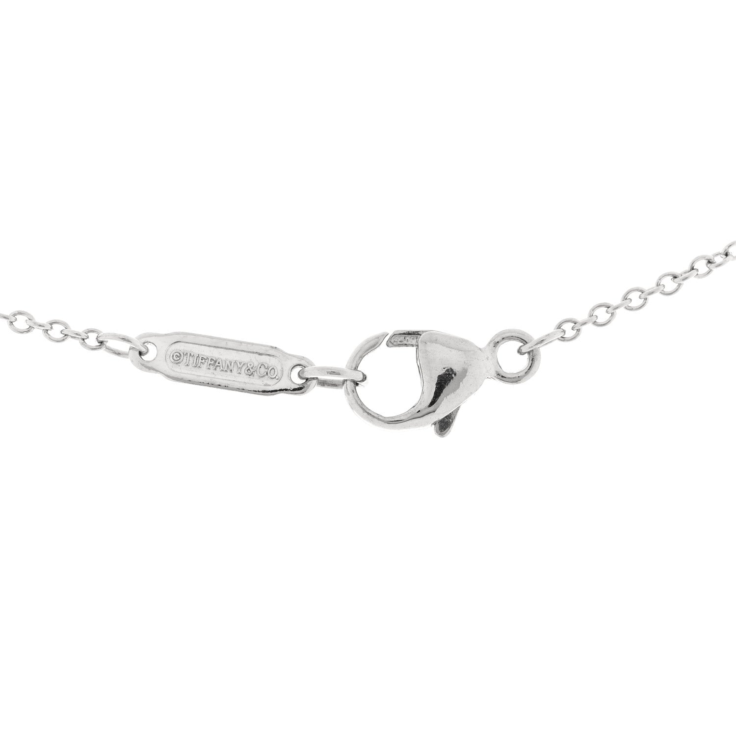 Tiffany Platinum Diamond Jazz Graduated Pendant Necklace 6 of 7
