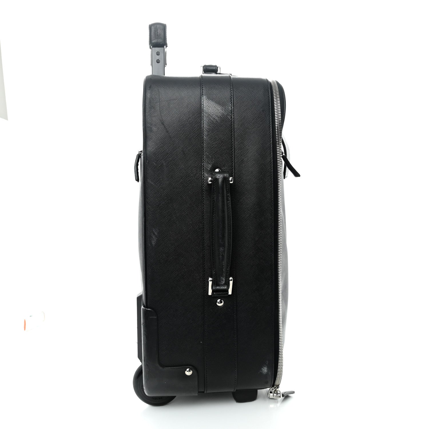 Prada Saffiano Travel Trolley Luggage Black 13 of 16