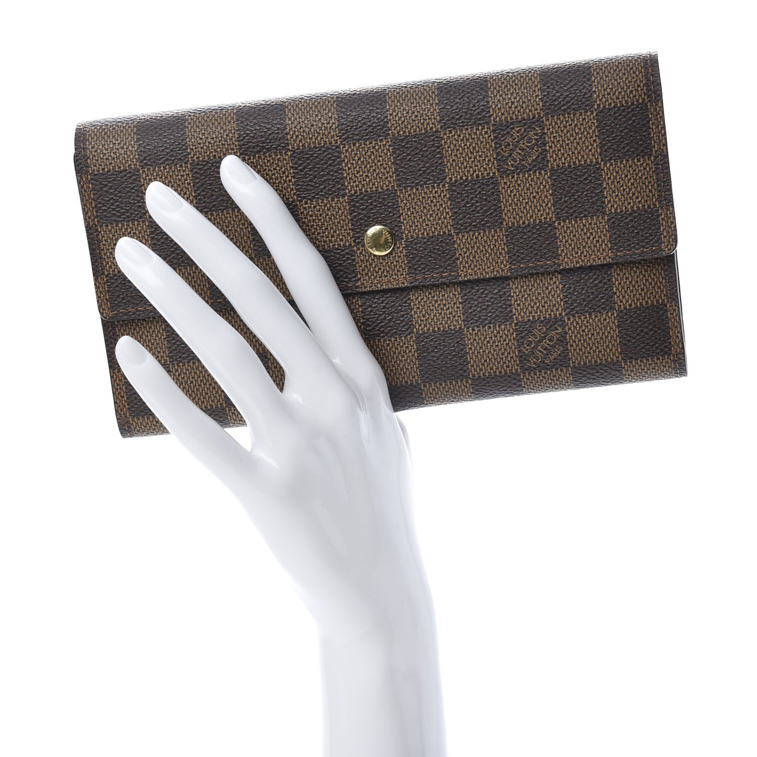 Louis Vuitton Damier Ebene Porte Tresor International Wallet 2 of 11