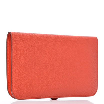 Hermes Togo Dogon Duo Wallet Capucine 4 of 9