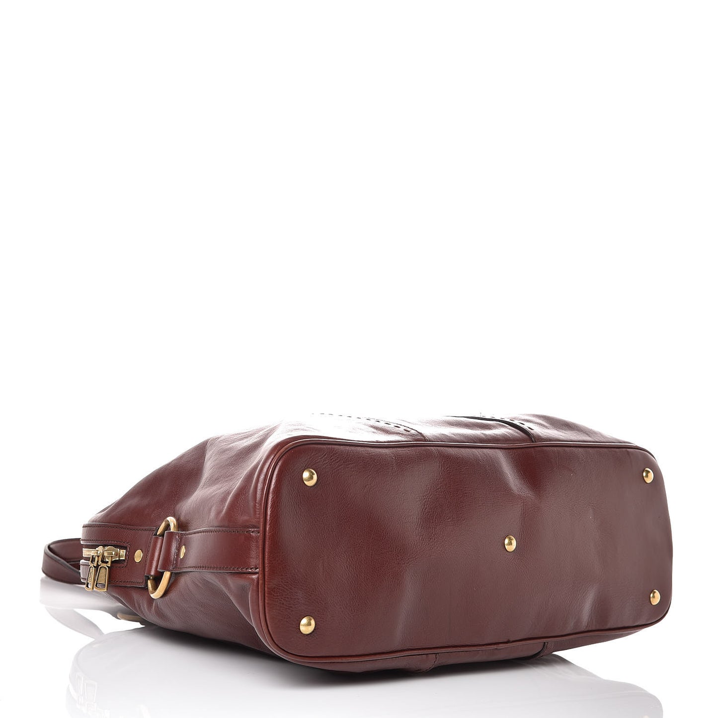 Calfskin Oversized Muse Bordeaux