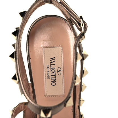 Valentino Garavani Calf Hair Leopard Print Rockstud Ankle Strap 100mm Pumps 36 Fucile Al Campion 7 of 10