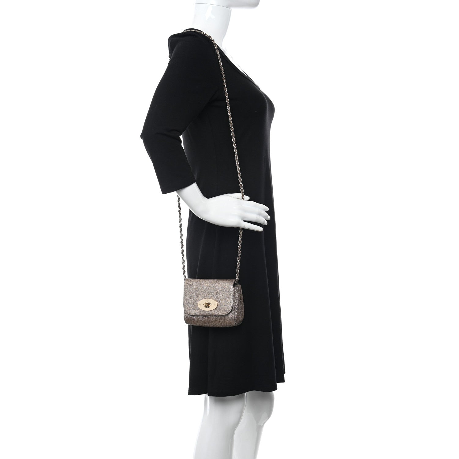 Mulberry Metallic Goatskin Mini Lily Mushroom 2 of 9