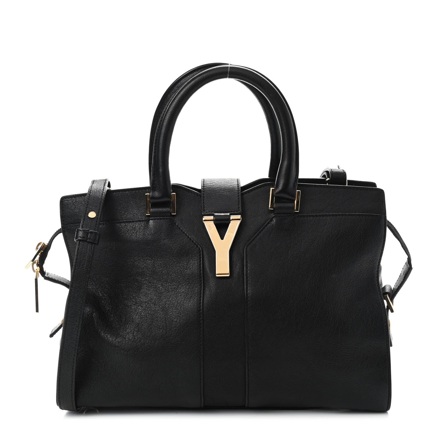 Saint Laurent Sheepskin Small Cabas ChYc Black 1 of 9