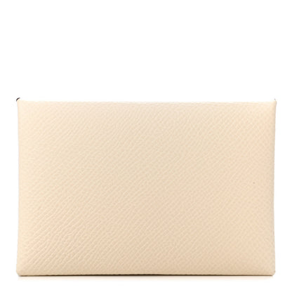 Hermes Epsom Verso Calvi Card Case Nata Sesame 1 of 4