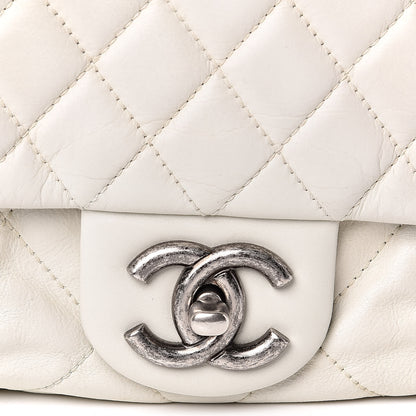 Chanel Calfskin Quilted East West Flap White 12 of 12