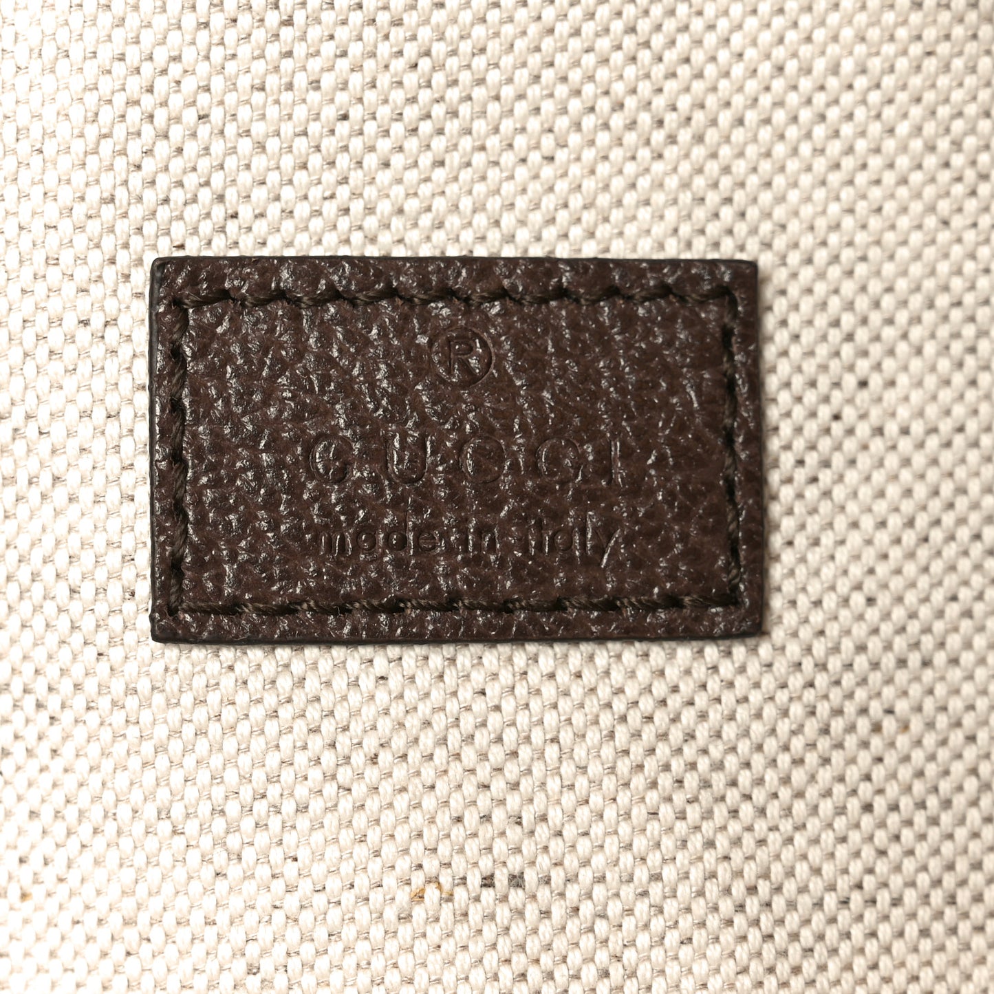 Monogram Jumbo GG Textured Dollar Calfskin Web Belt Bag Camel Ebony New Acero