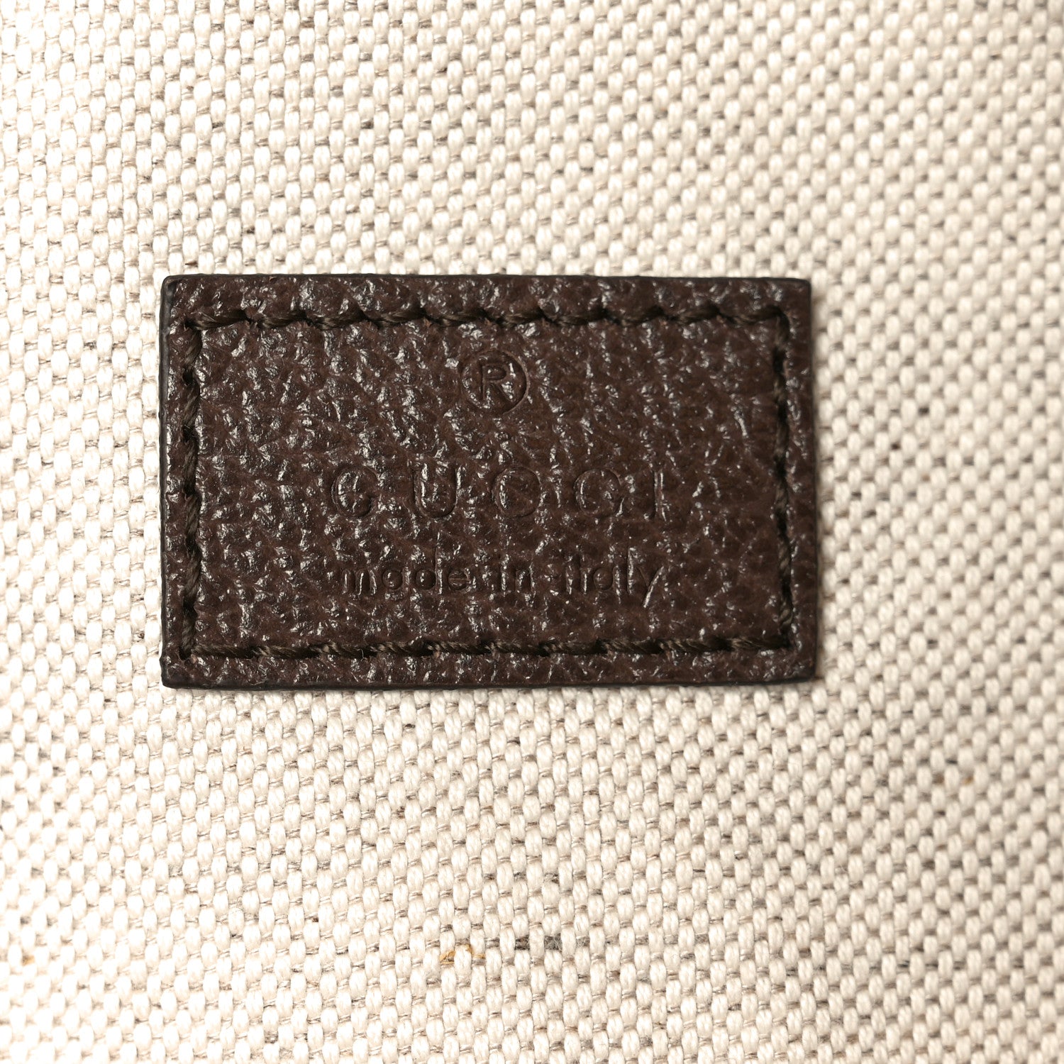 Gucci Monogram Jumbo GG Textured Dollar Calfskin Web Belt Bag Camel Ebony New Acero 6 of 10