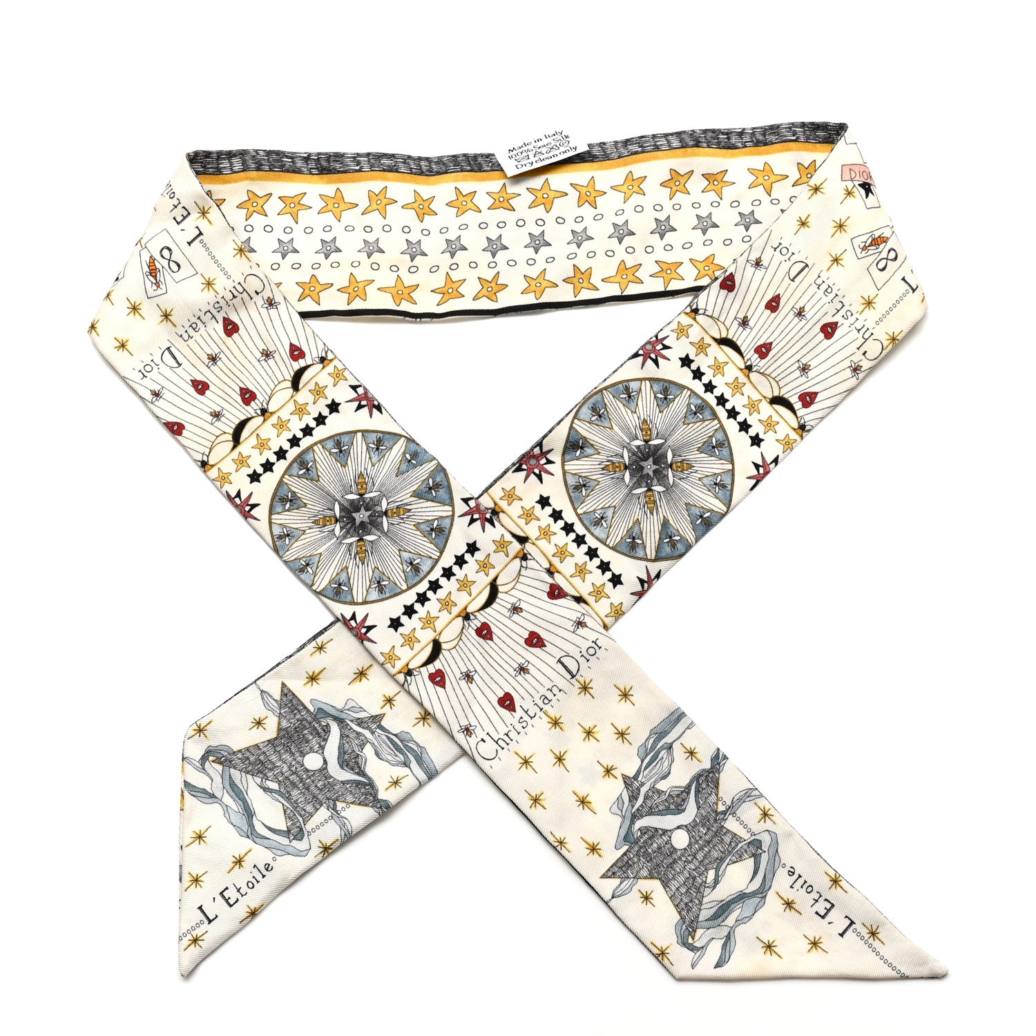 Christian Dior Silk L'Etoile Mitzah Scarf 1 of 6