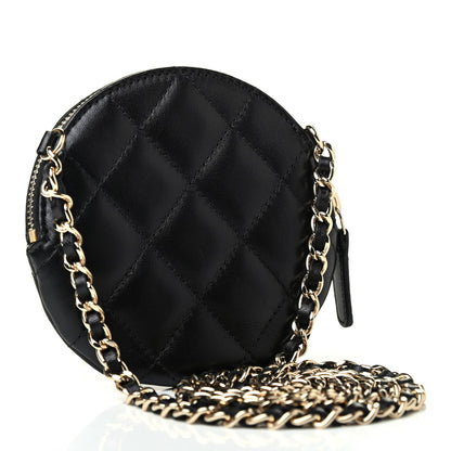Chanel Lambskin Mini Camellia Bouquet Clutch With Chain Black 2 of 4
