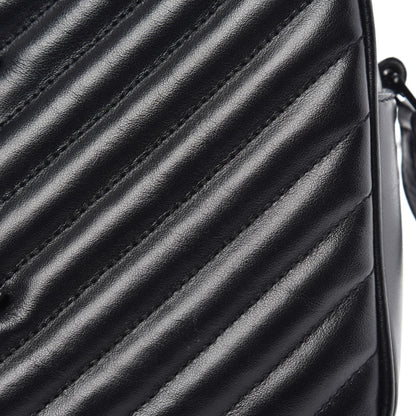 Saint Laurent Calfskin Matelasse Monogram Lou Camera Bag Black 8 of 10