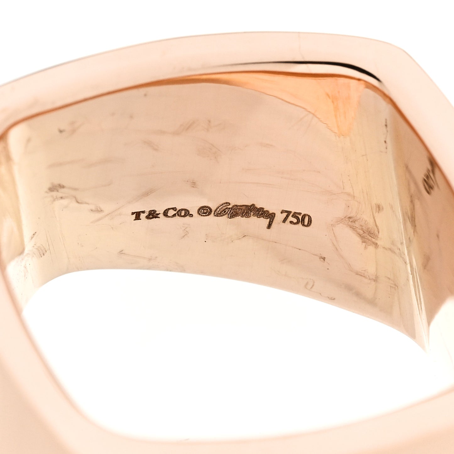 18K Rose Gold Frank Gehry Torque Wide Band Ring 51 5.75
