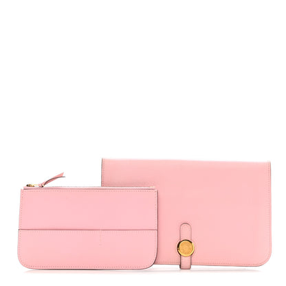 Hermes Swift Dogon Duo Wallet Rose Sakura 1 of 12