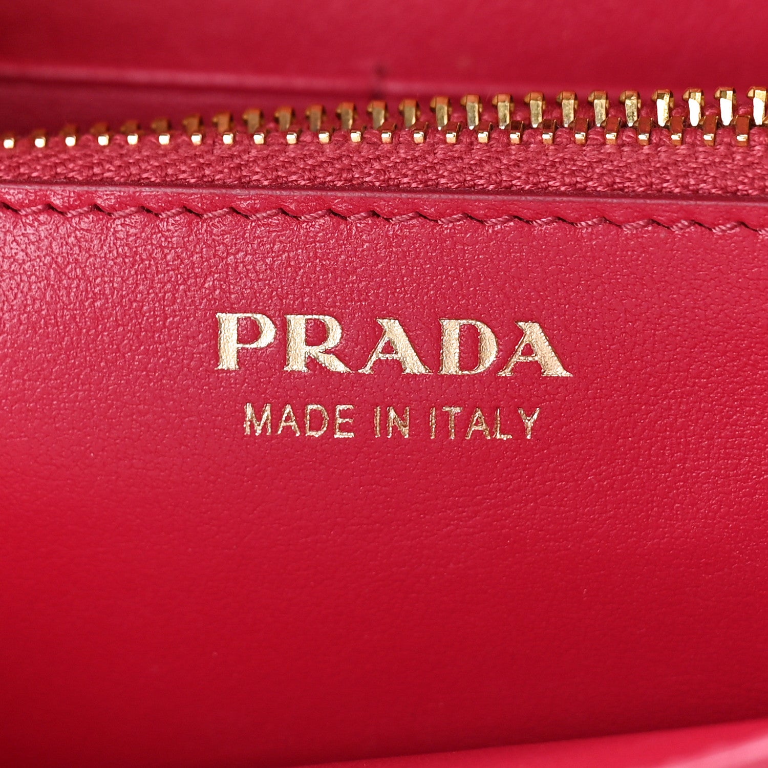 Prada Vitello Move Metal Oro Chain Wallet Peonia 6 of 8