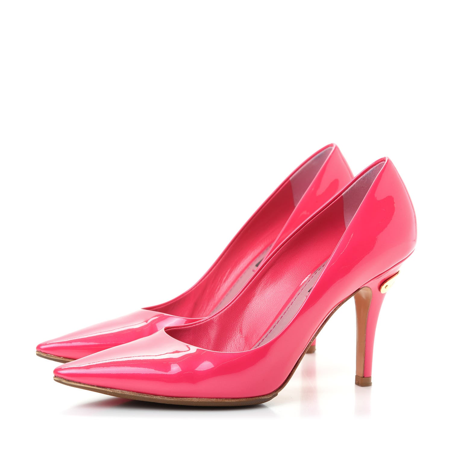Louis Vuitton Patent Calfskin Strawberry Pumps 36.5 Rose Pop 3 of 9