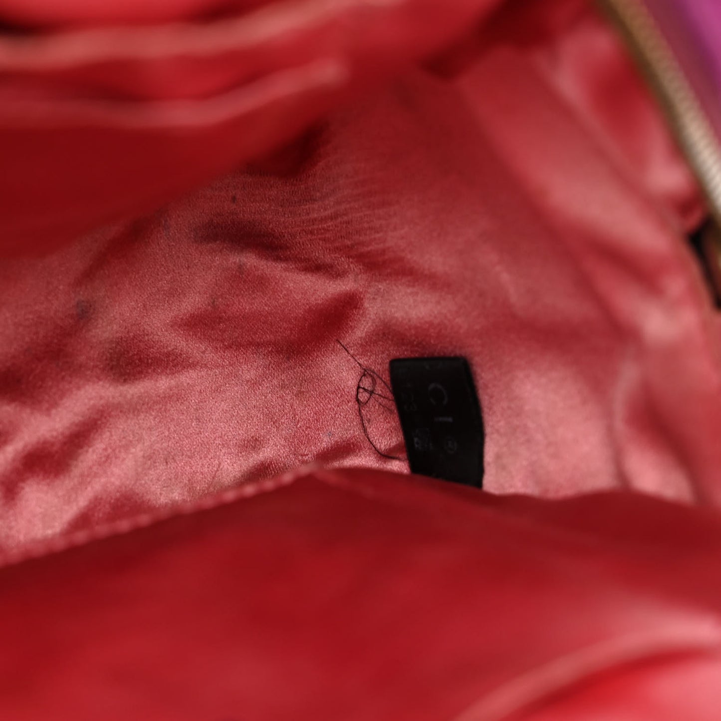 Velvet Matelasse GG Marmont Dome Backpack Fuchsia Violet Cyclamen