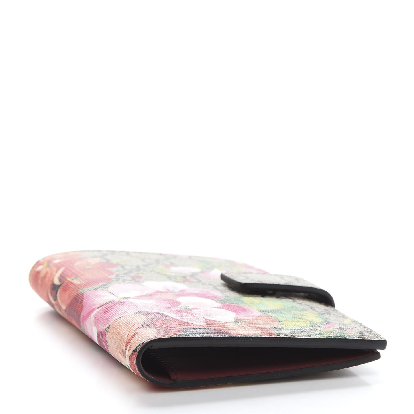 GG Supreme Monogram Blooms Passport Case Beige Multicolor Dry Rose
