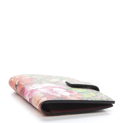 Gucci GG Supreme Monogram Blooms Passport Case Beige Multicolor Dry Rose 4 of 7