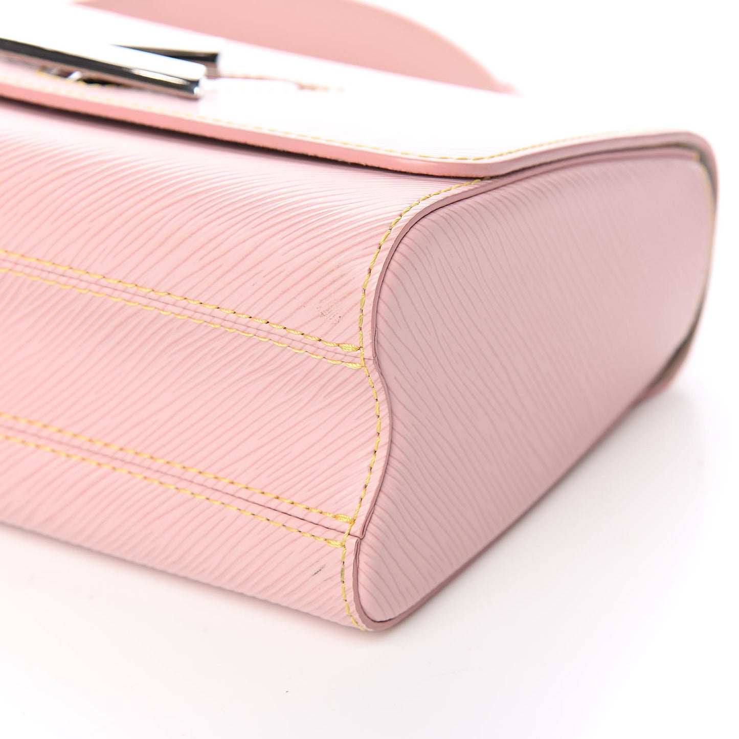 Epi Twist Shoulder Bag MM Rose Ballerine