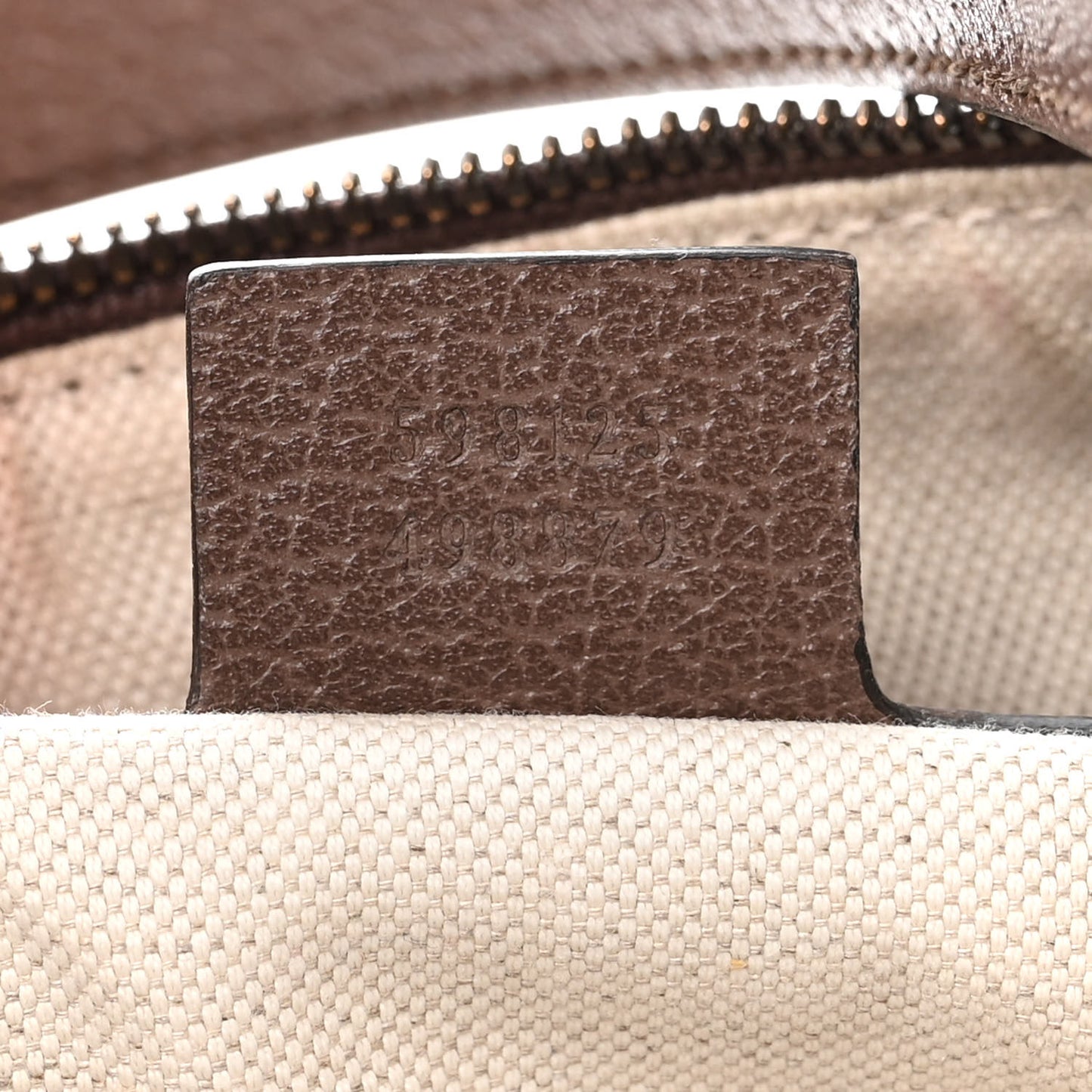 GG Supreme Monogram Web Small Ophidia Half Moon Hobo Brown