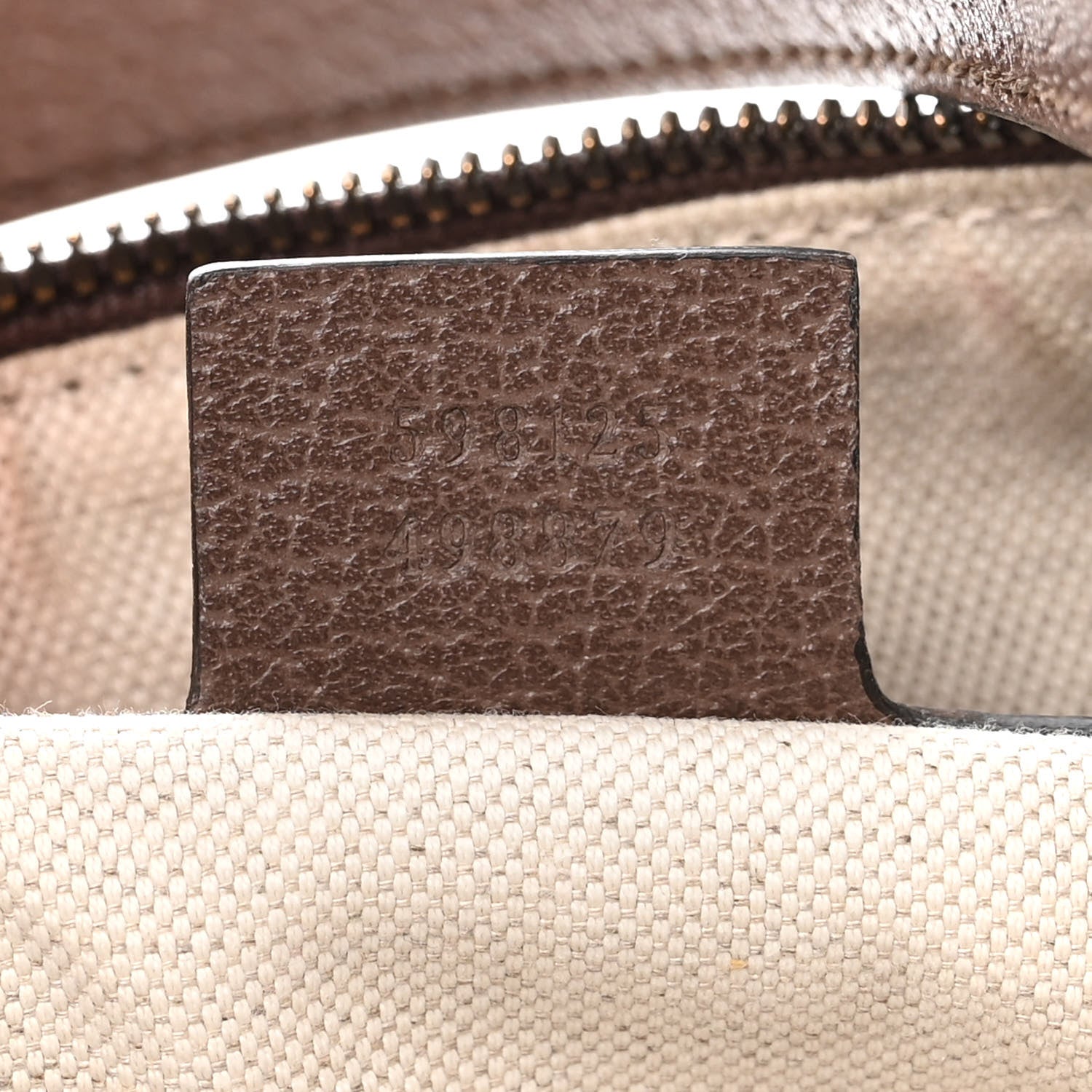 Gucci GG Supreme Monogram Web Small Ophidia Half Moon Hobo Brown 7 of 10