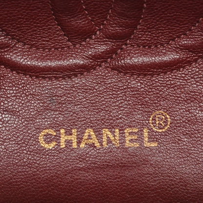 Chanel Lambskin Chevron Quilted Medium Double Flap Black 6 of 14