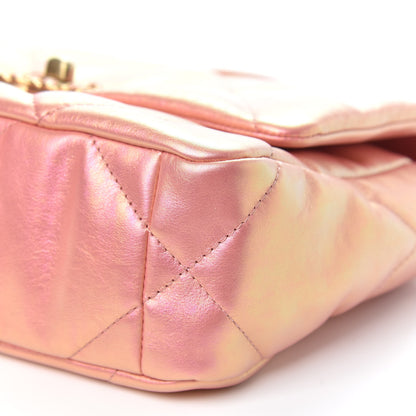 Chanel Iridescent Calfskin Quilted Medium Chanel 19 Flap Pink 9 of 11
