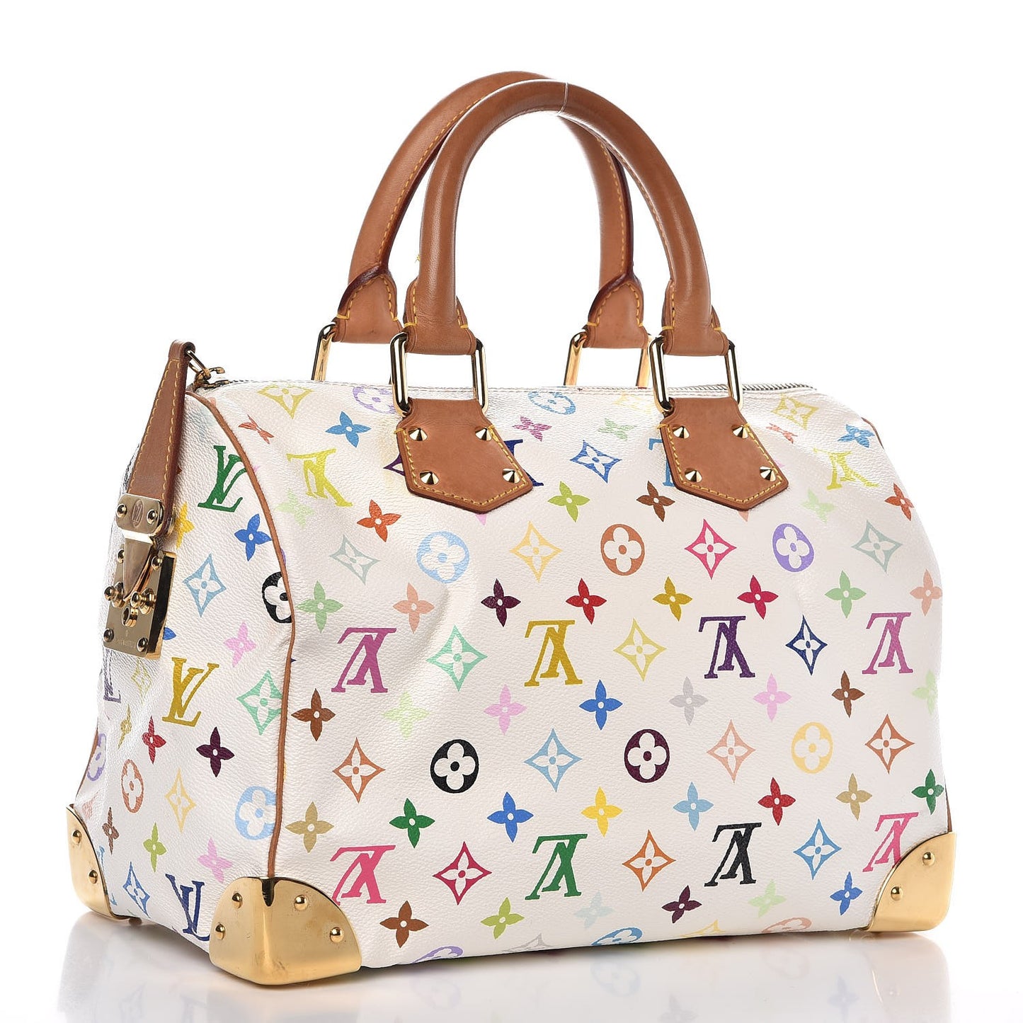 Monogram Multicolor Speedy 30 White