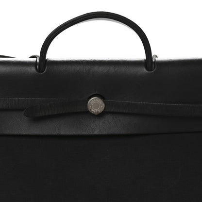 Hermes Toile Vache Hunter Herbag 50 Black 7 of 9