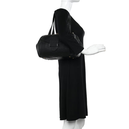 Prada Cervo Berlino Satchel Black 2 of 11