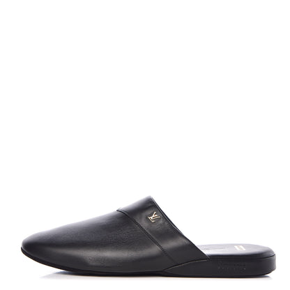 Louis Vuitton X SUPREME Lambskin Mens Hugh Slippers 6 Black 1 of 8