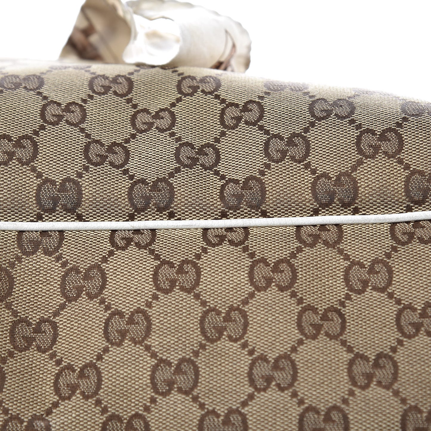 Monogram Large Positano Tote Off White