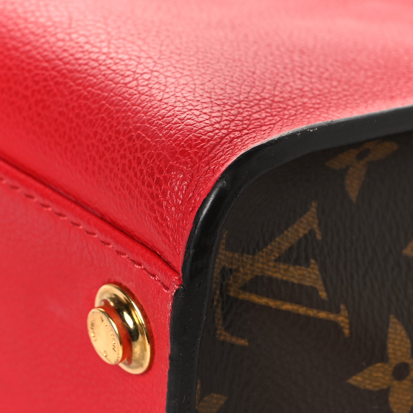 Calfskin Monogram On My Side Pirate Red