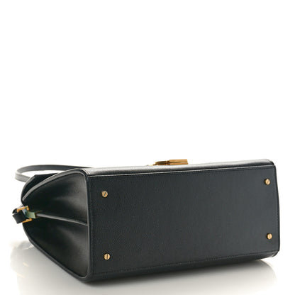 Saint Laurent Grain de Poudre Medium Classic Monogram Cassandra Top Handle Black Rouge Legion 4 of 13