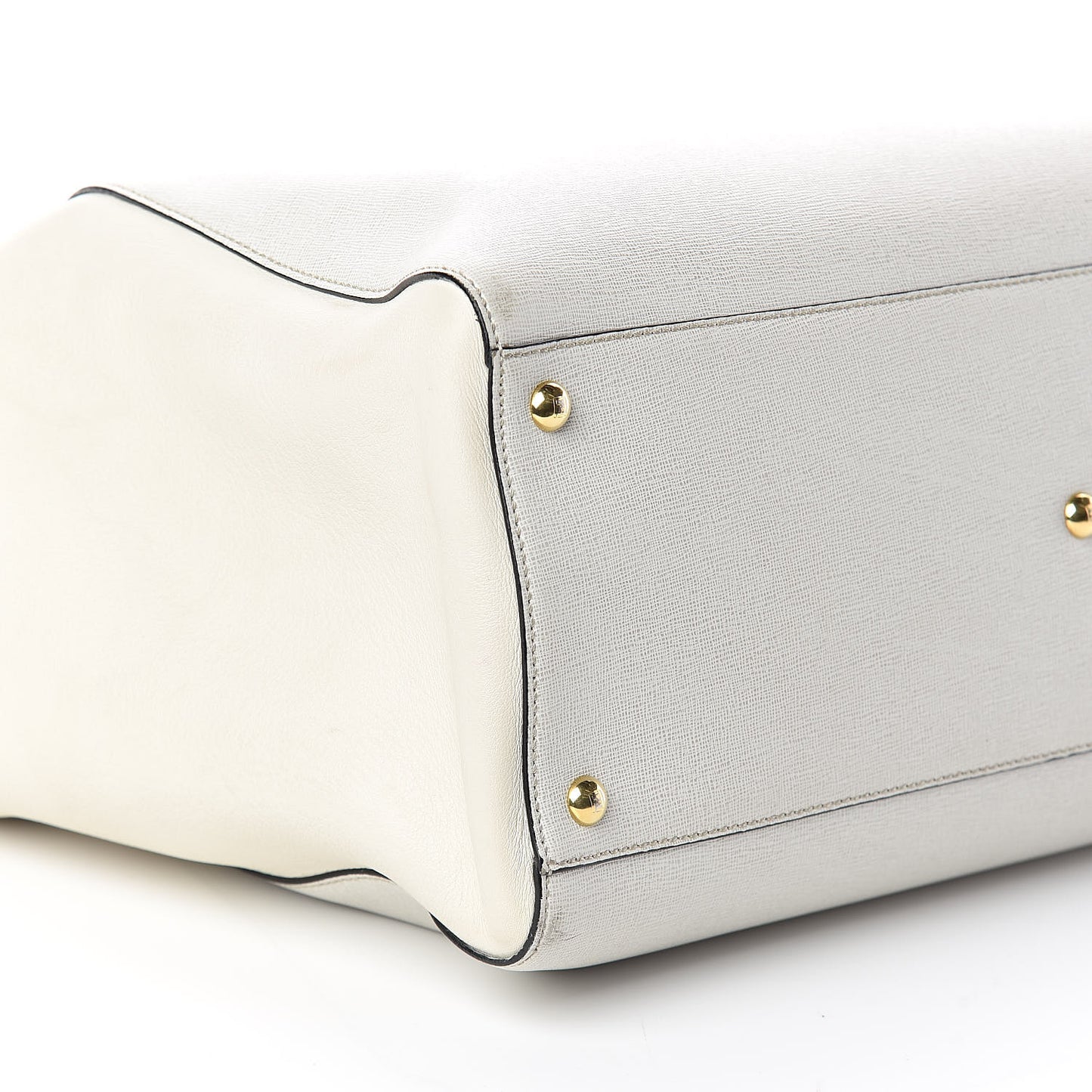 Vitello Elite Large 2Jours Tote Latte Bianco