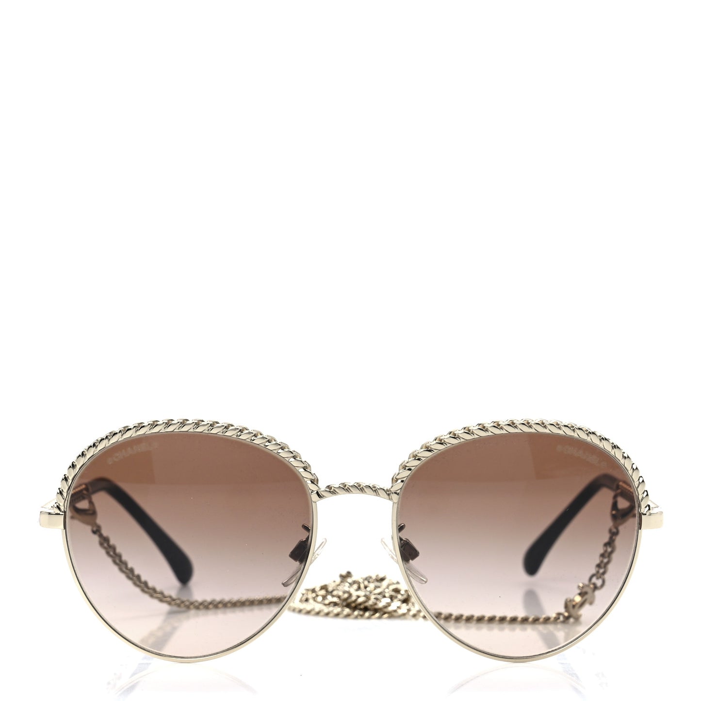 Chain Pantos Sunglasses 4242 Gold Brown